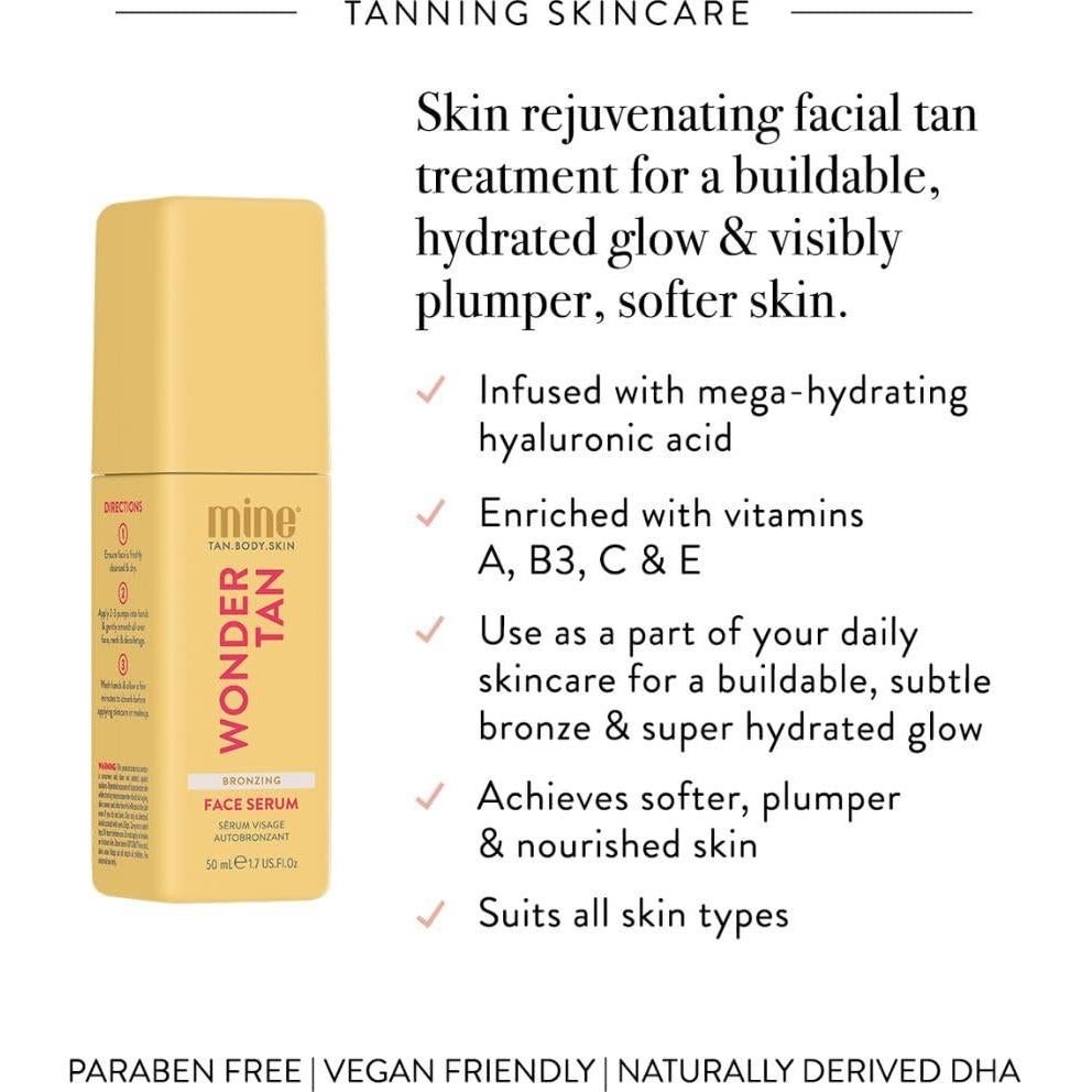 MineTan Suero Facial Autobronceador 125g - Bronceado Oscuro