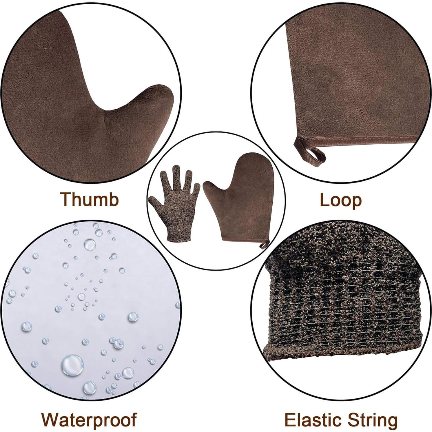 Kit de Mitones para Bronceado Automático ZOQINI 4 en 1