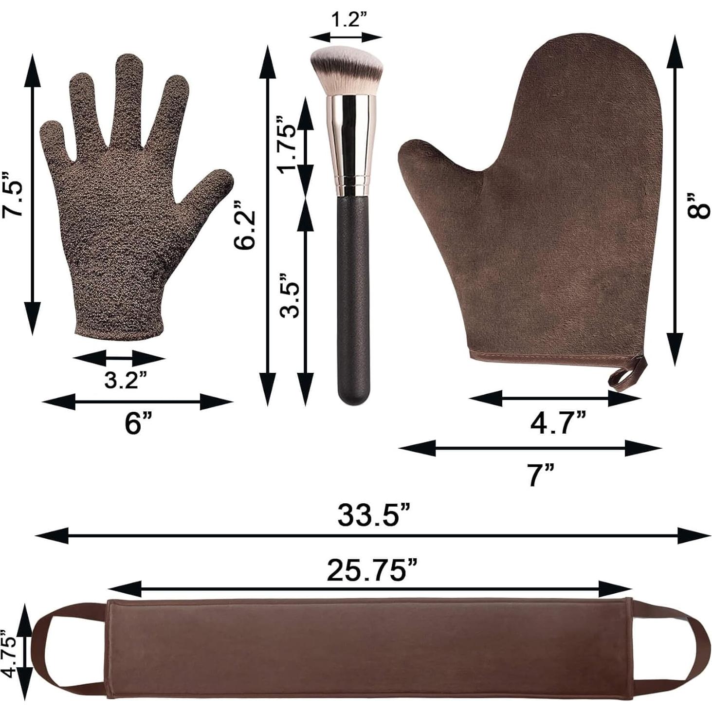 Kit de Mitones para Bronceado Automático ZOQINI 4 en 1