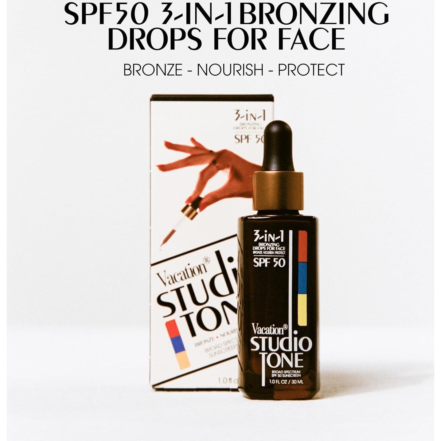 Gotas Bronceadoras SPF 50 Vacation 29.57 ml - Piel Besada por el Sol