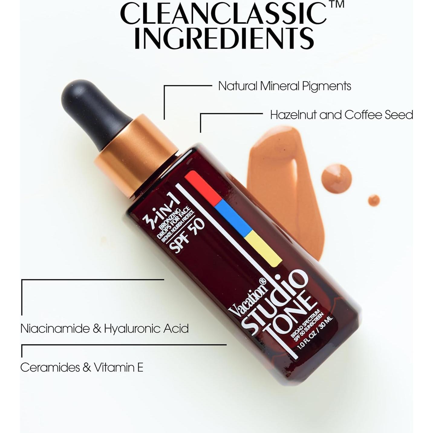 Gotas Bronceadoras SPF 50 Vacation 29.57 ml - Piel Besada por el Sol