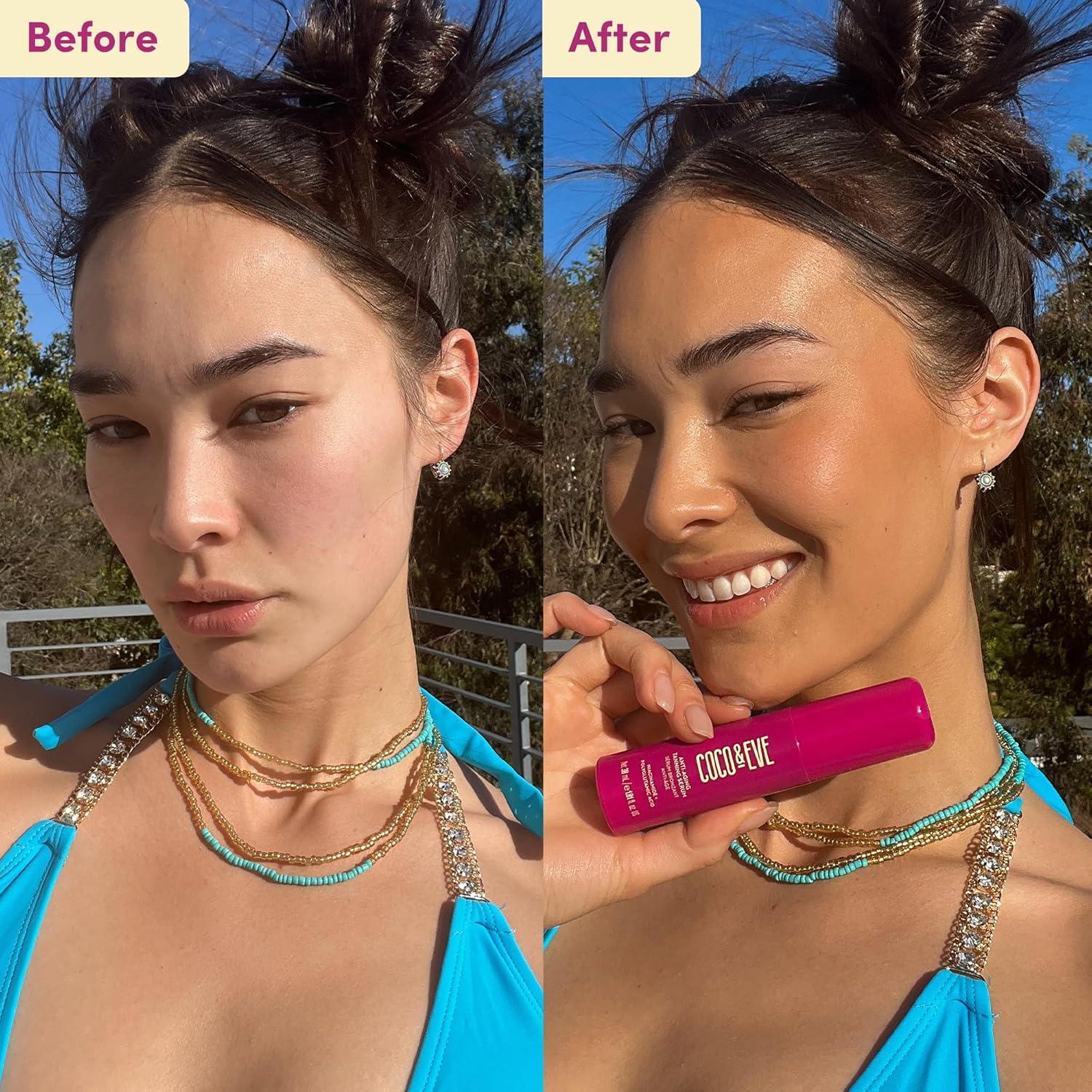 Suero Bronceador Anti-Envejecimiento Coco & Eve 30 ml