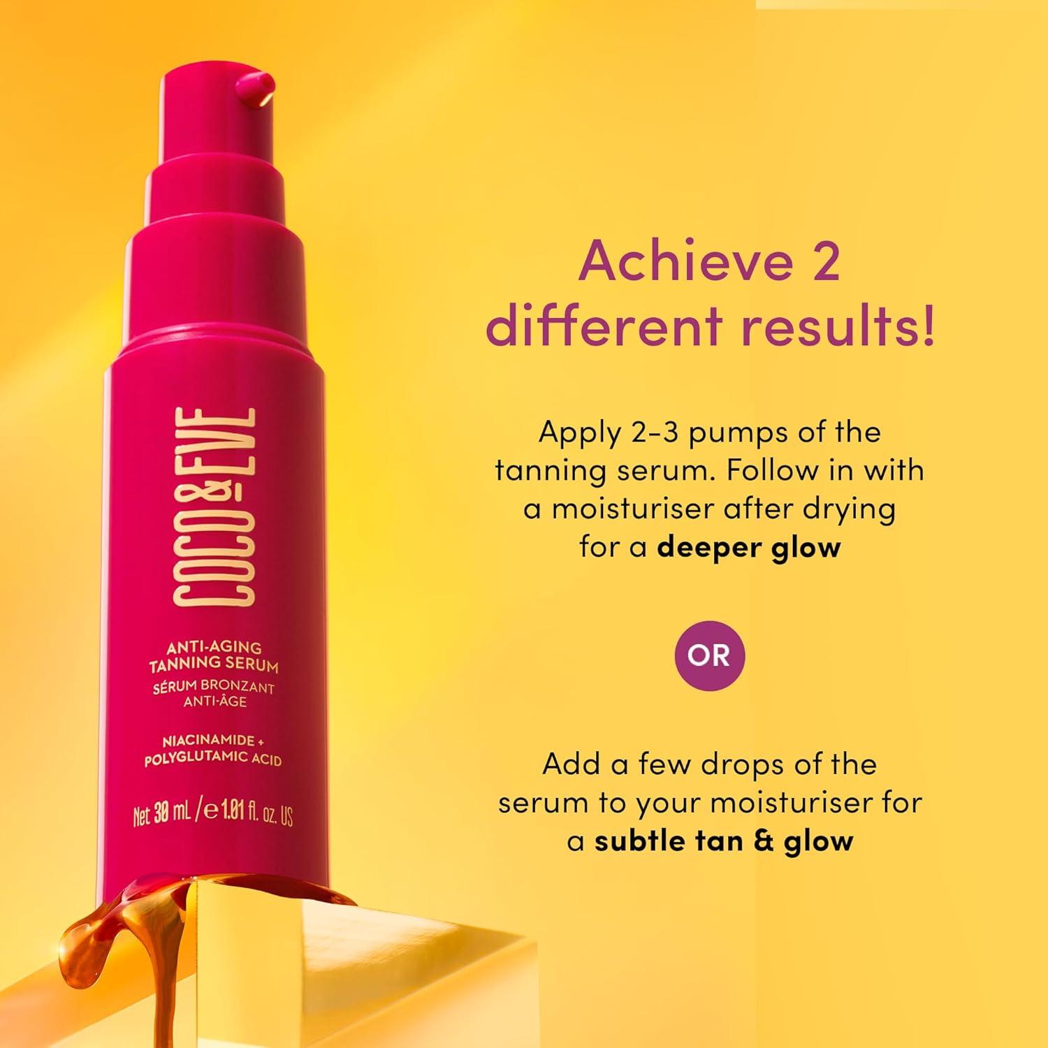 Suero Bronceador Anti-Envejecimiento Coco & Eve 30 ml