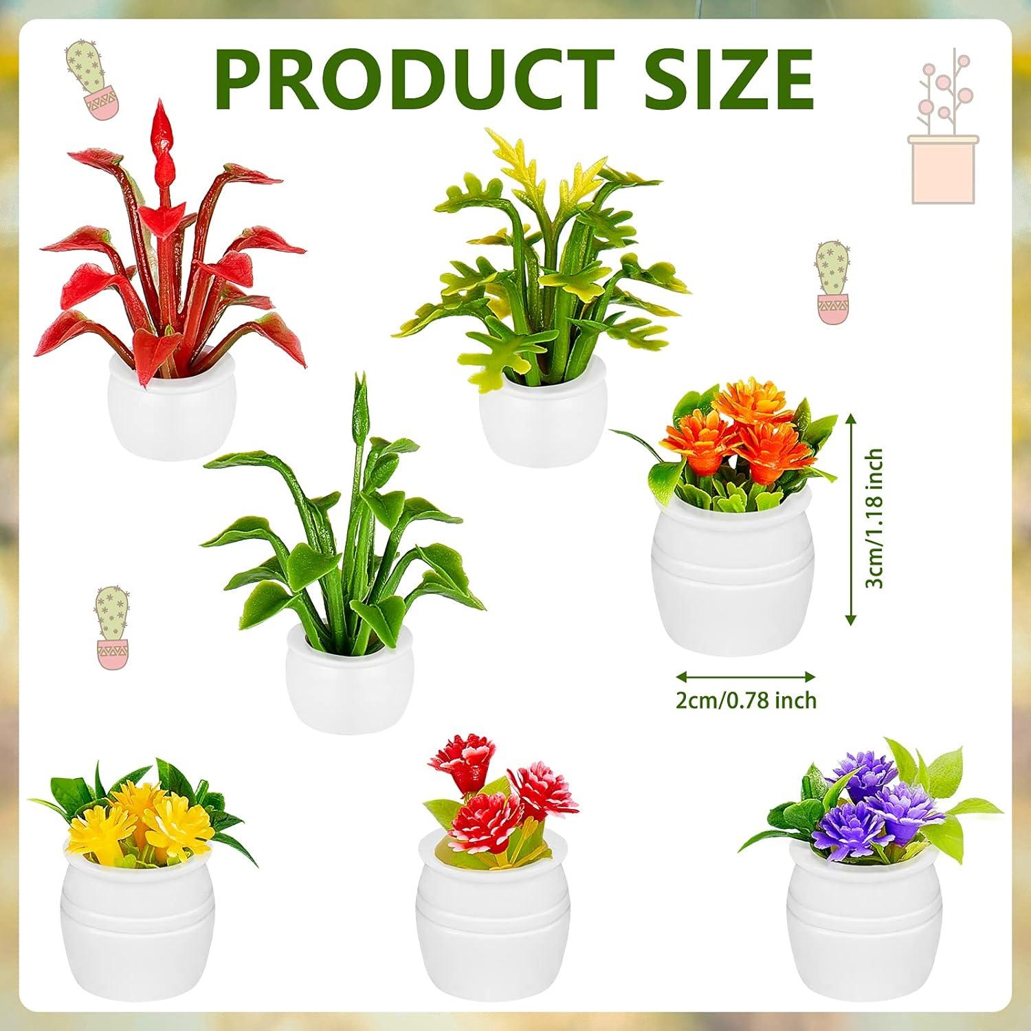 Skylety 14 Piezas Plantas Miniatura para Casa de Muñecas