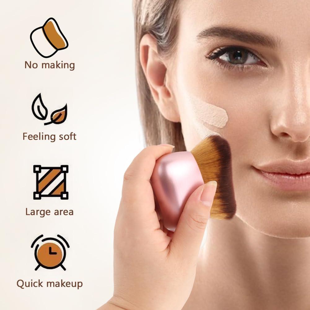 Brocha de Autobronceador Kazheon Extra Grande Rosa 75mm