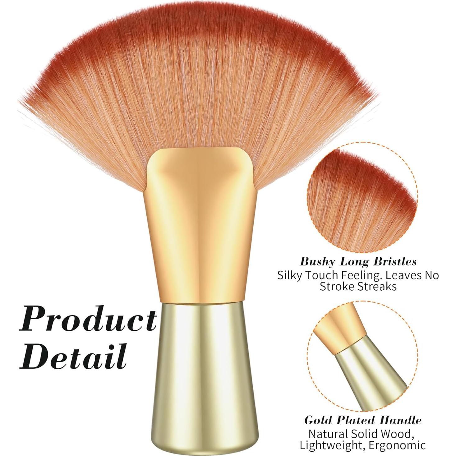 Brocha de Polvo Grande ValueBargain para Maquillaje y Bronceado 15 cm