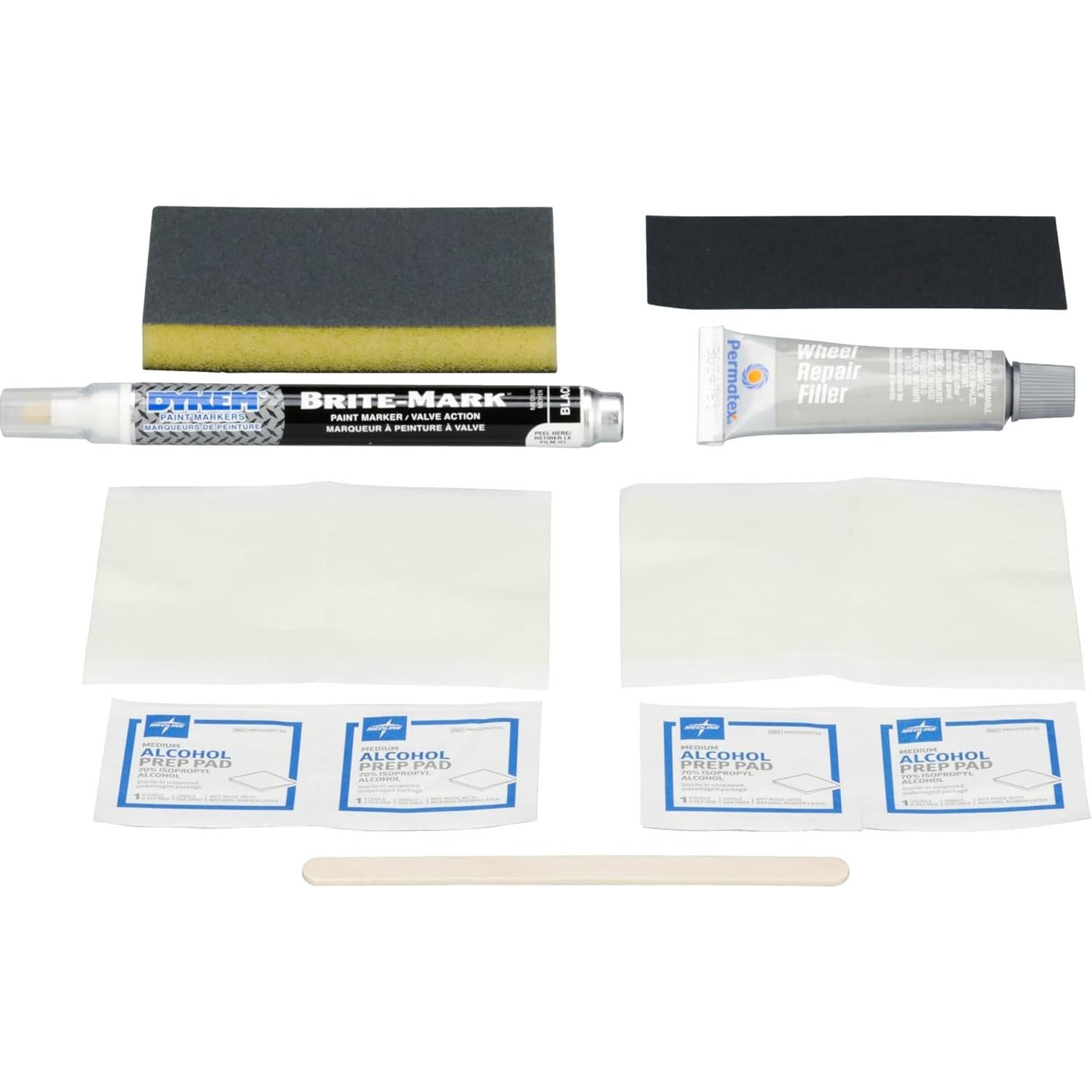 Kit de Restauración de Ruedas Permatex 09143 - Negro - Repara Rayones y Corrosión