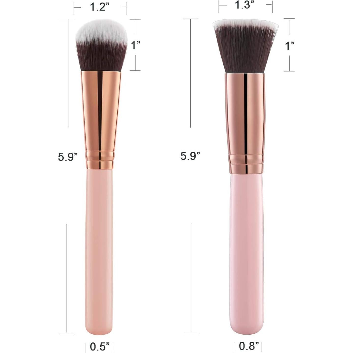 Juego de Brochas Kabuki PATTYOU para Autobronceado - 2 Piezas