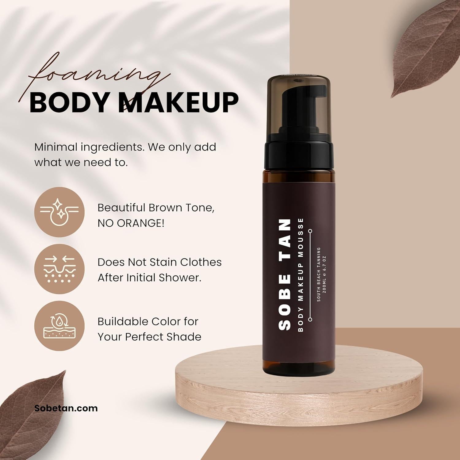 Mousse Autobronceador Sobe Tan 14% DHA Brillo Natural 263g