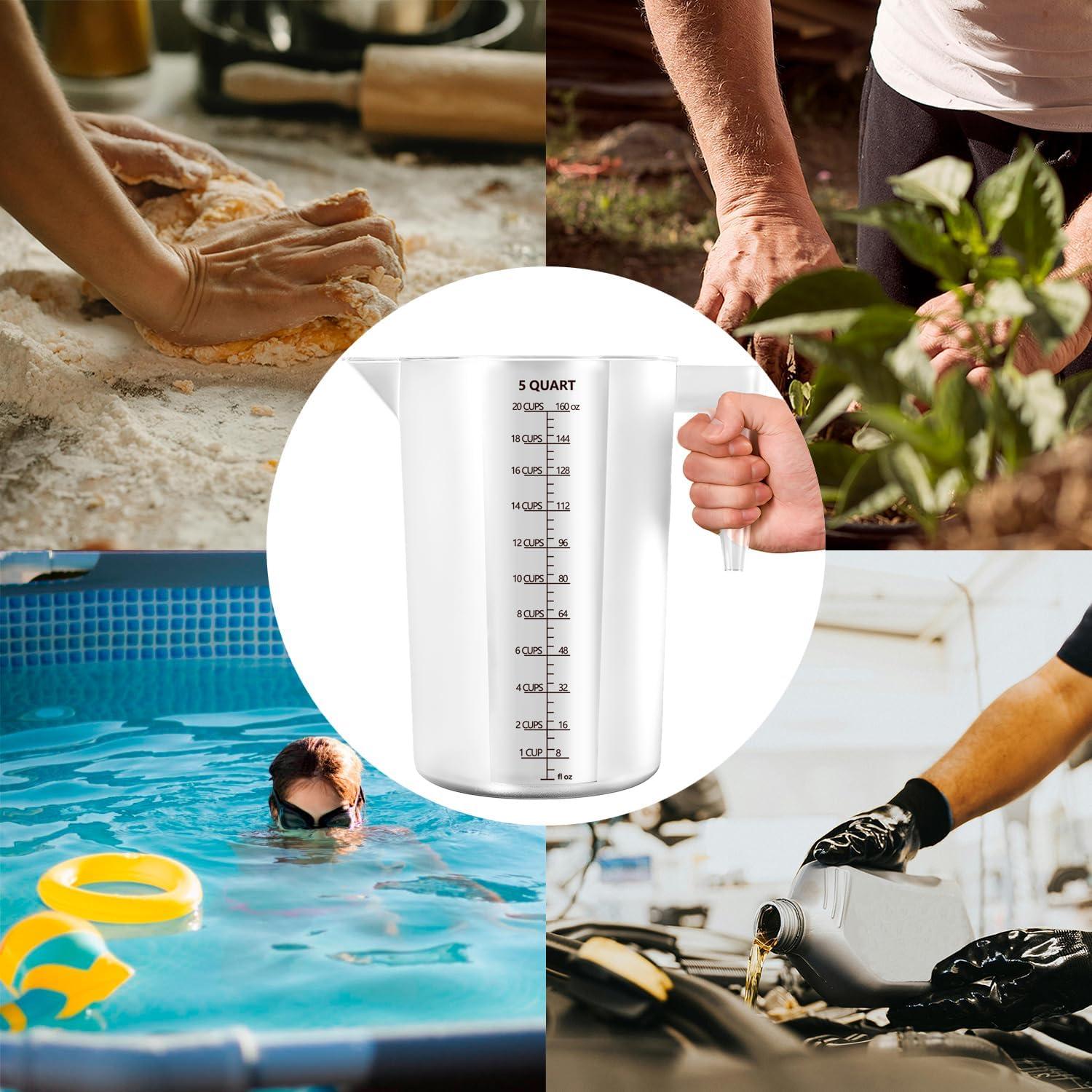 Taza Medidora de Plástico MiziDo 1000ml con Mango Ergonómico