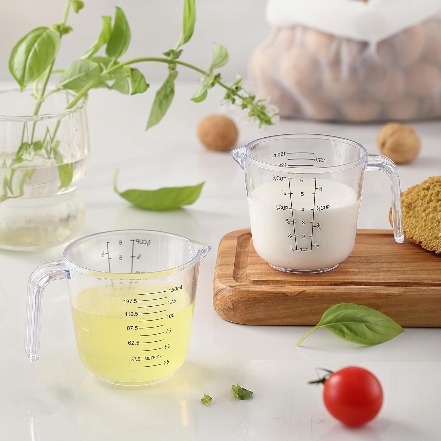 Juego de 2 Tazas Medidoras de Plástico OLULU 150 ml