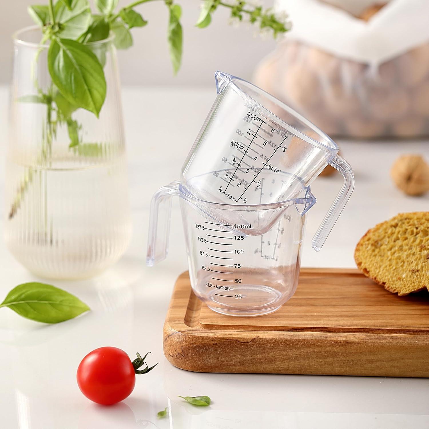 Juego de 2 Tazas Medidoras de Plástico OLULU 150 ml