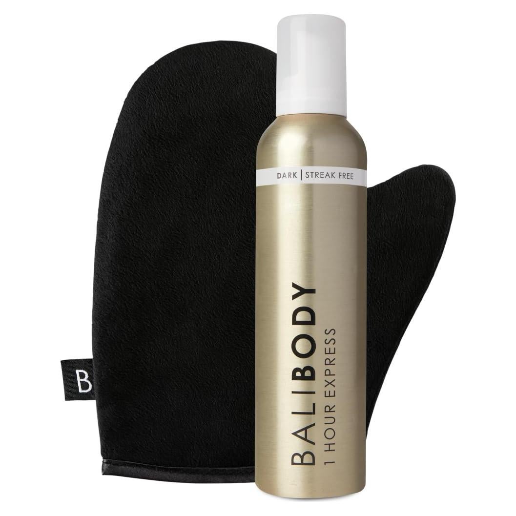 Bali Body Auto Bronceador Expreso 1 Hora Oscuro + Mitón