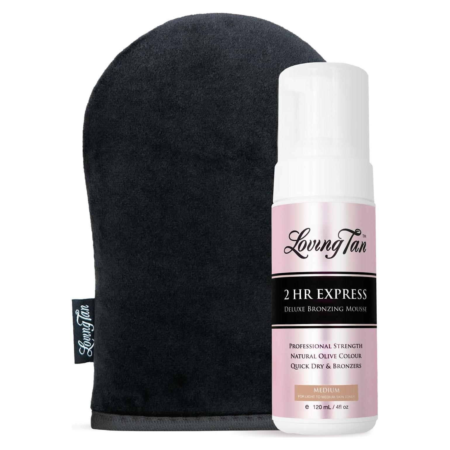 Loving Tan Mousse Autobronceador Expres 118 ml + Mitón Aplicador