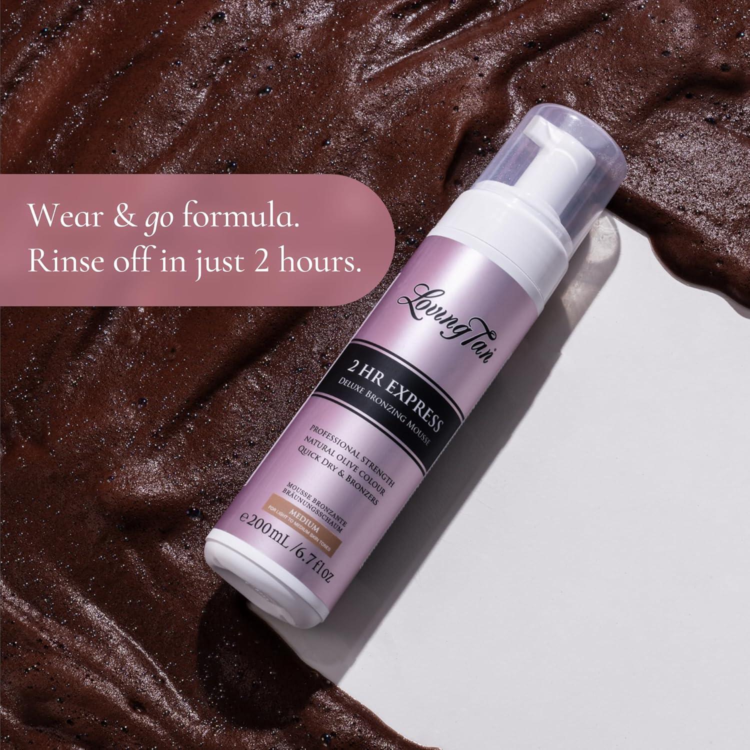 Loving Tan Mousse Autobronceador Expres 118 ml + Mitón Aplicador