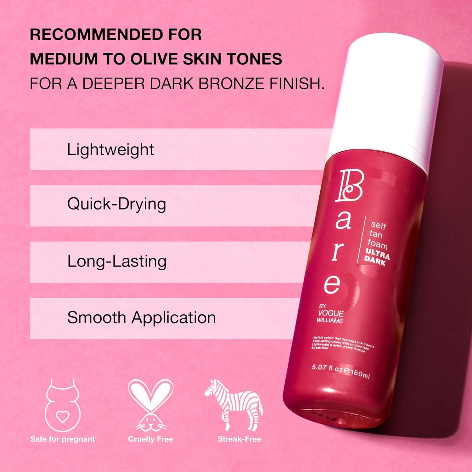 Espuma Autobronceadora Ultra Oscura Bare by Vogue 150ml