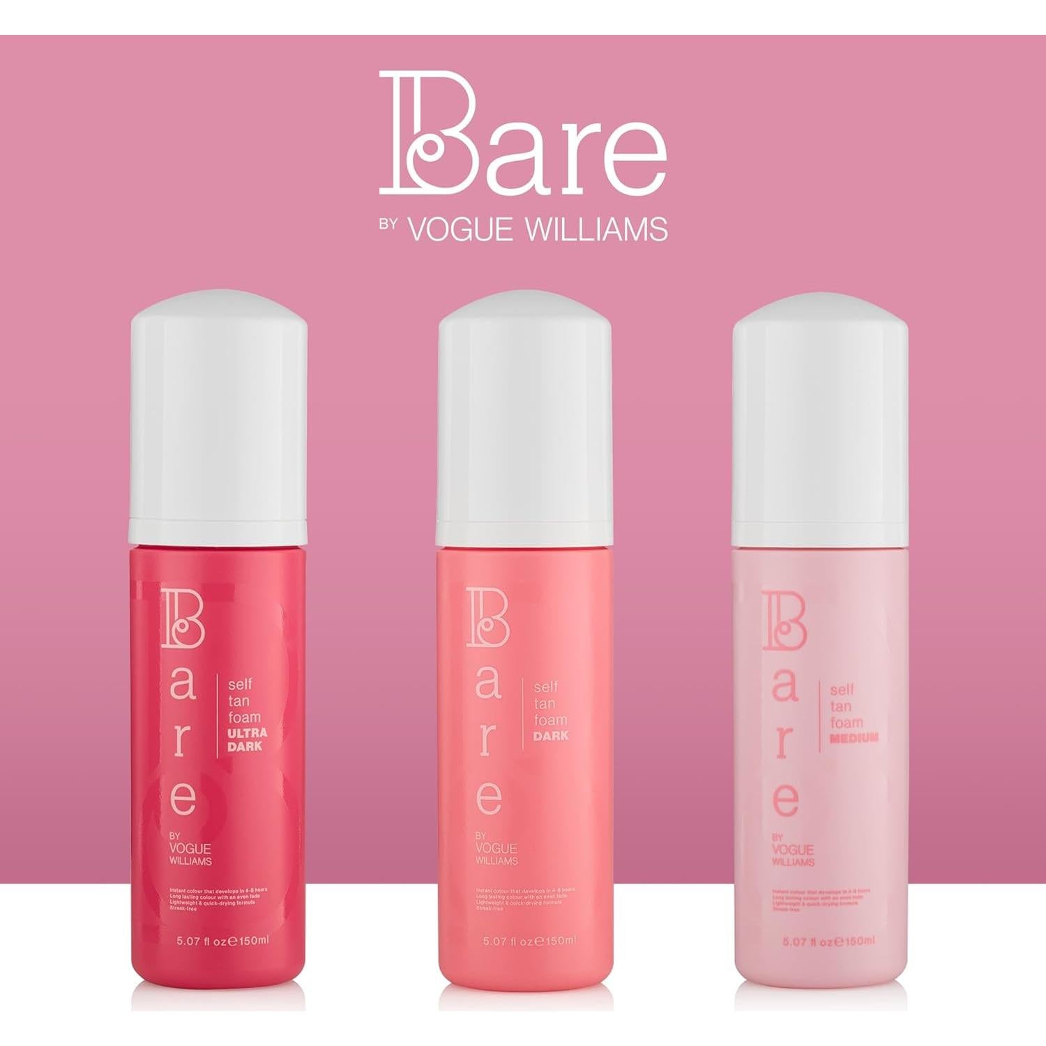 Espuma Autobronceadora Ultra Oscura Bare by Vogue 150ml