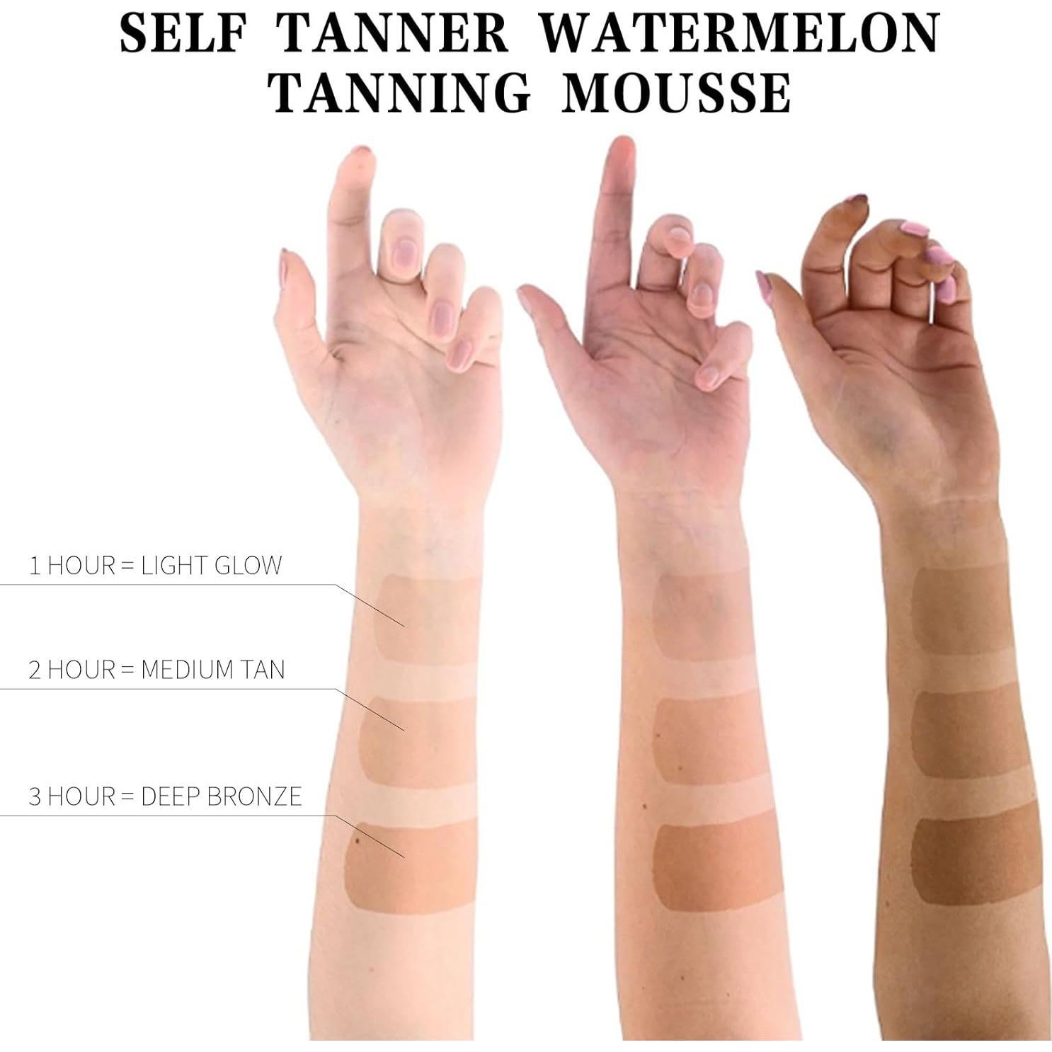 Mousse Autobronceador Natural con Aplicador - Bronceado Medio 1.5h