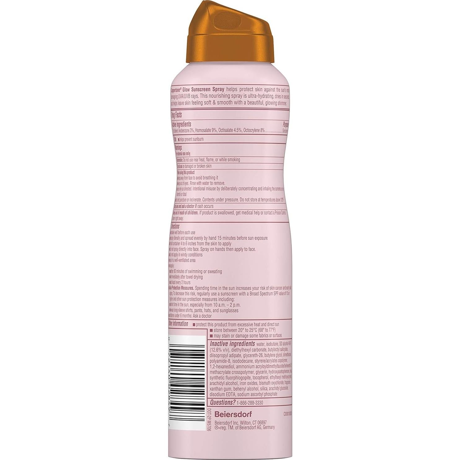 Protector Solar Coppertone Glow Spray SPF 30 - 142g Resistente al Agua