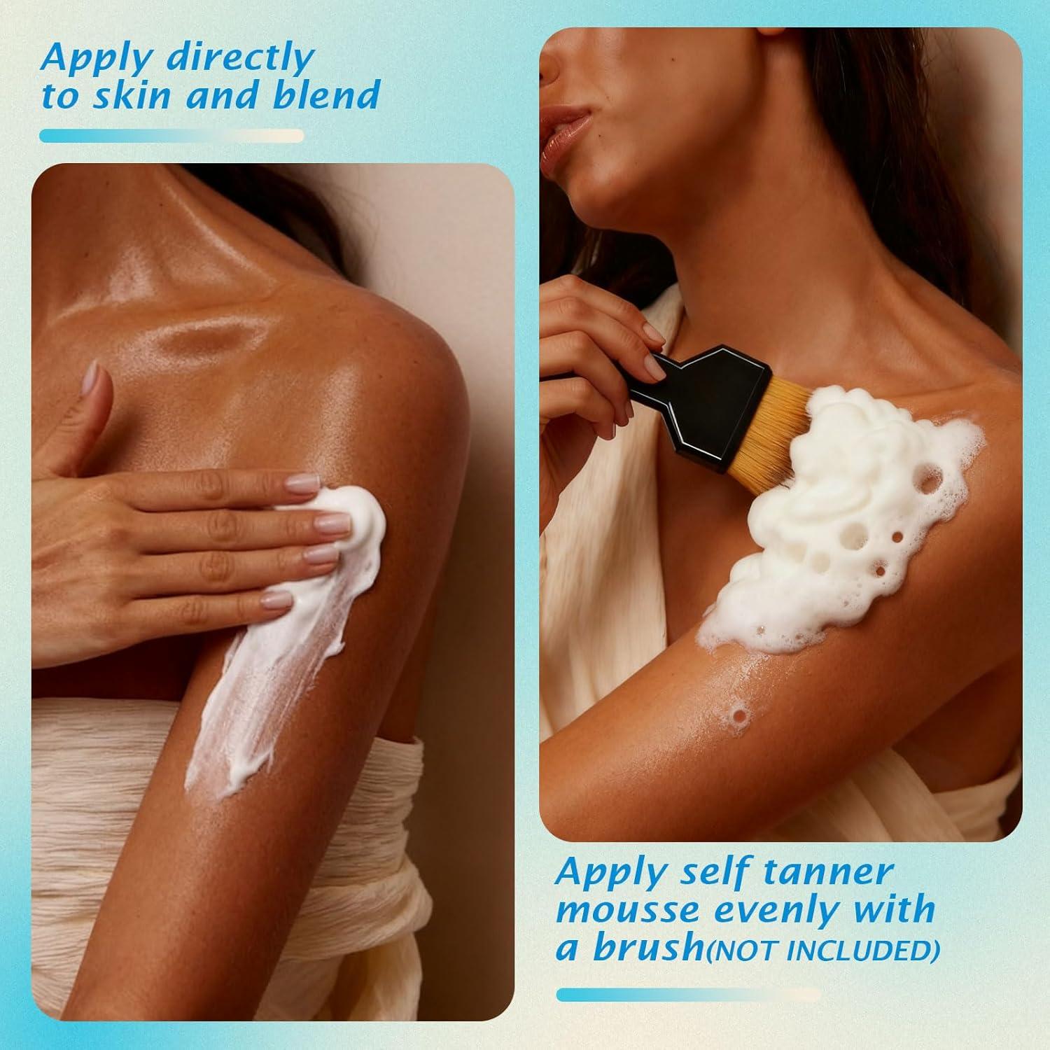 Mousse Autobronceador Jitesy 200ml - Bronceado Natural Sin Rayas