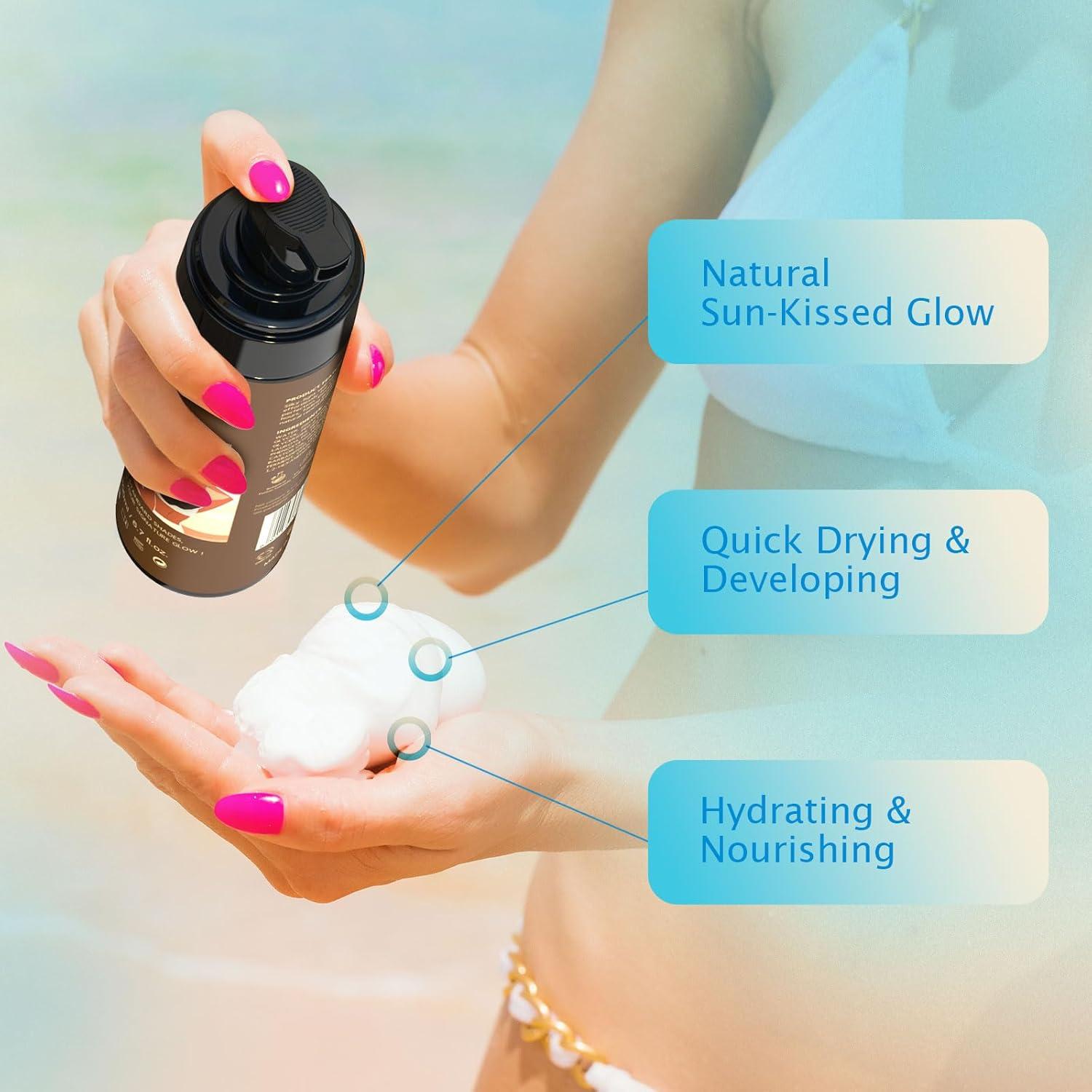 Mousse Autobronceador Jitesy 200ml - Bronceado Natural Sin Rayas