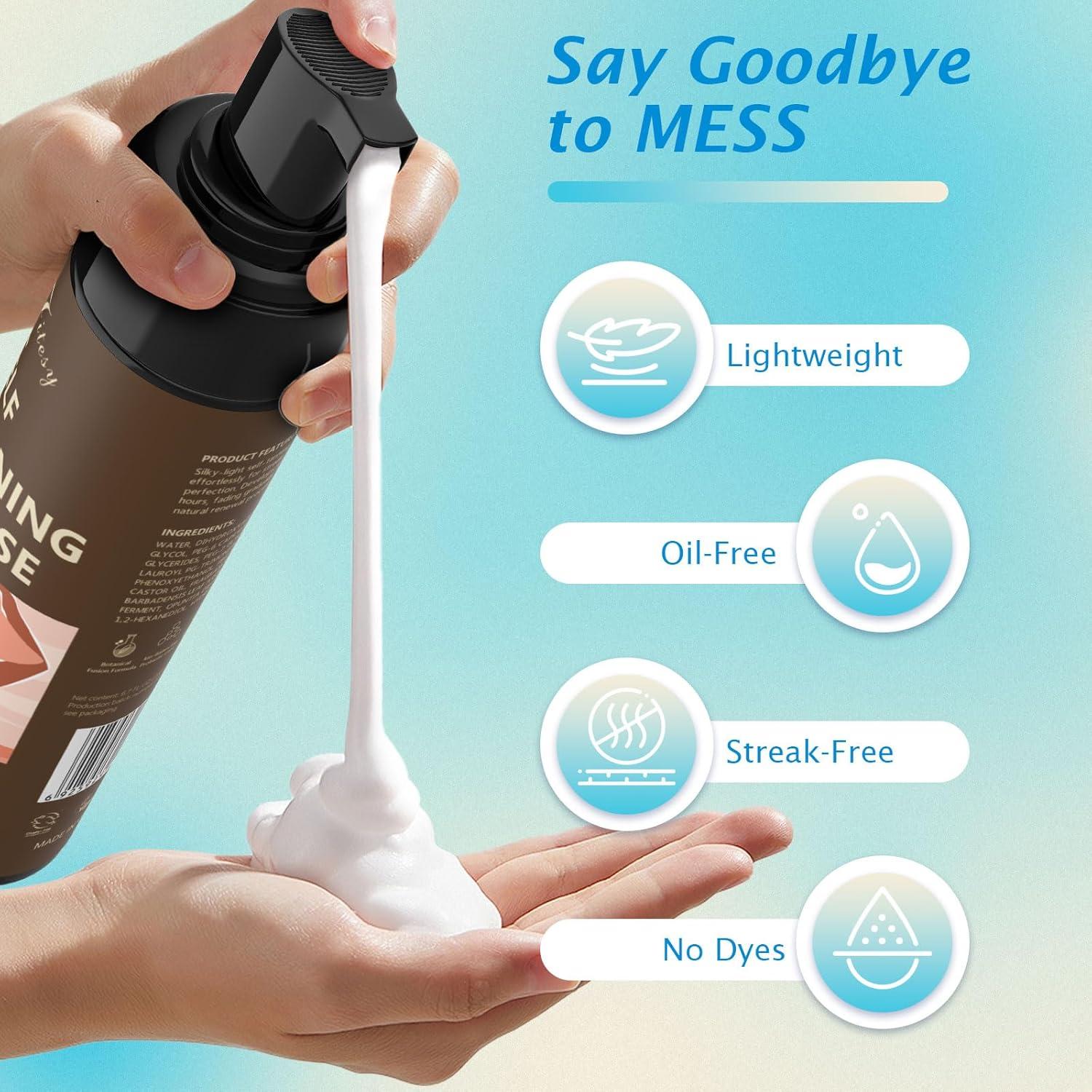 Mousse Autobronceador Jitesy 200ml - Bronceado Natural Sin Rayas