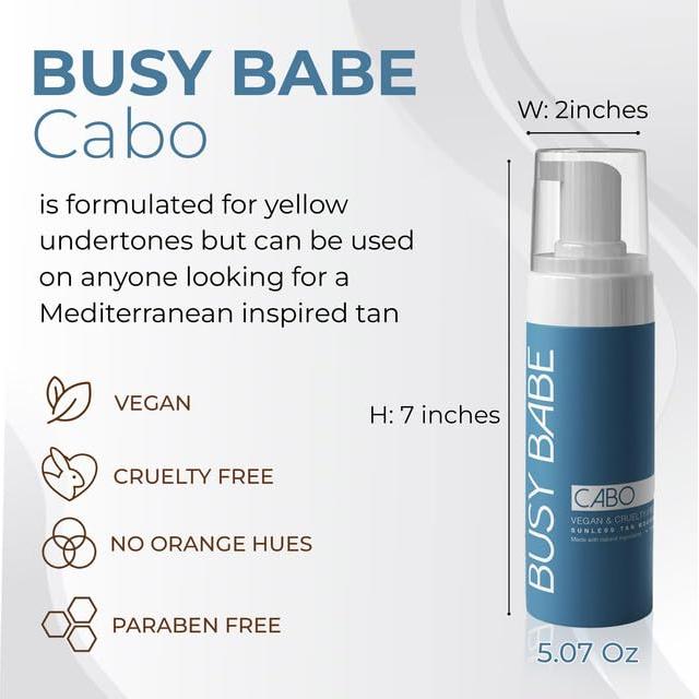 Mousse Autobronceador CABO Busy Babe 200ml - Bronceado Perfecto