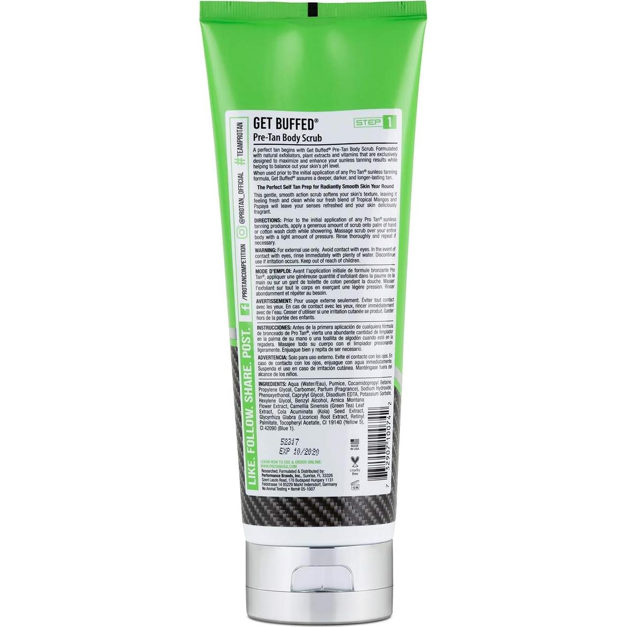 Exfoliante Corporal Pre-Tan Pro Tan Get Buffed 226.8 g
