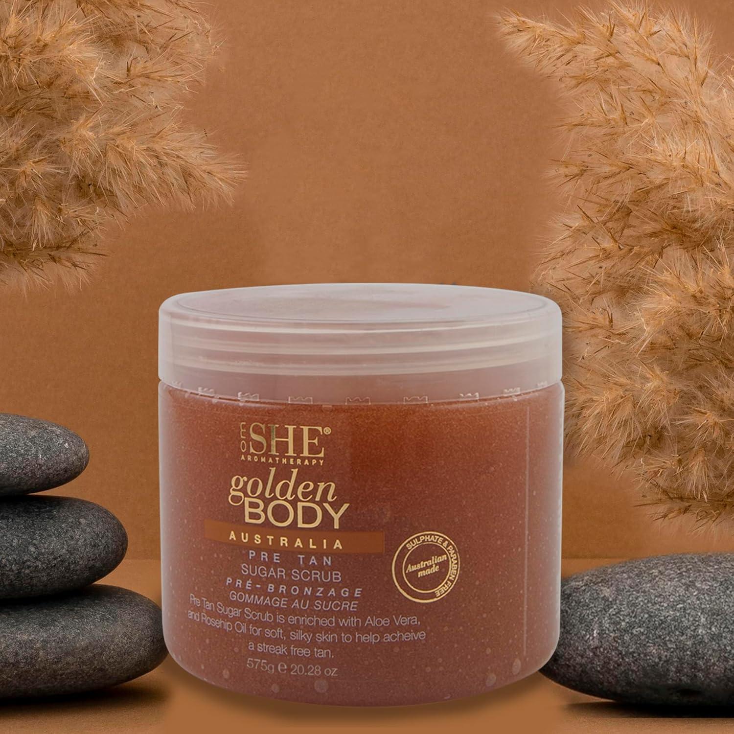 Exfoliante de Azúcar Dorado para Cuerpo OM SHE 570g