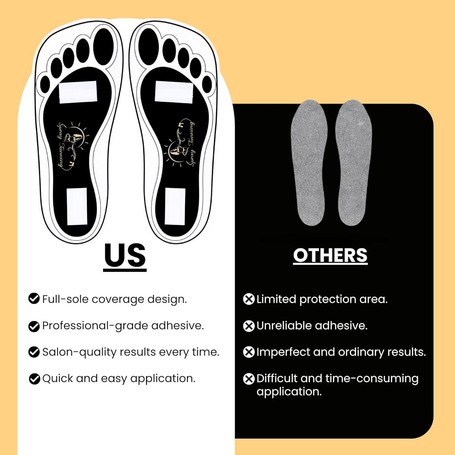 120 Pares Almohadillas Desechables Bronceado Spray HeeStar