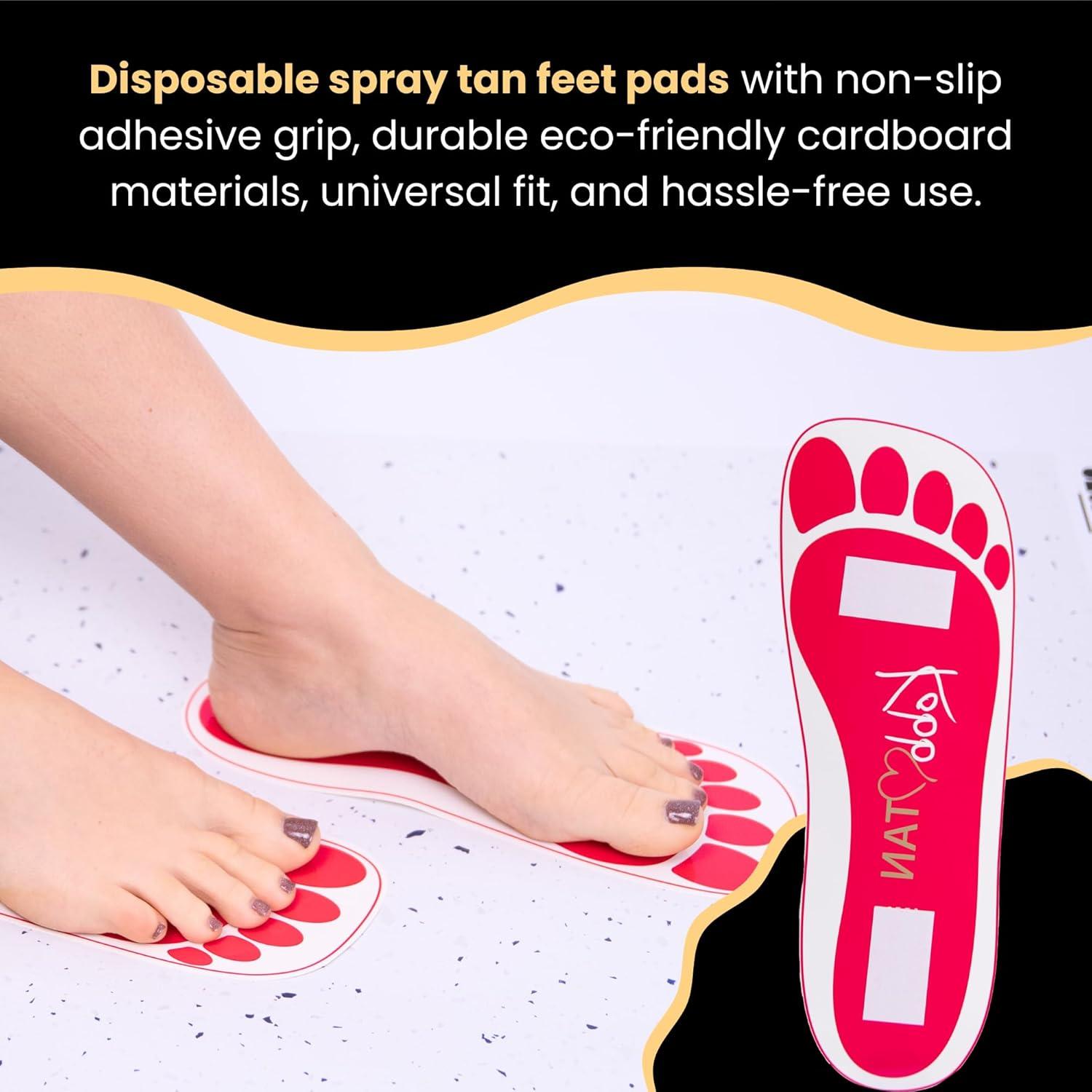 Almohadillas desechables para pies KobbTan - 25 pares antideslizantes