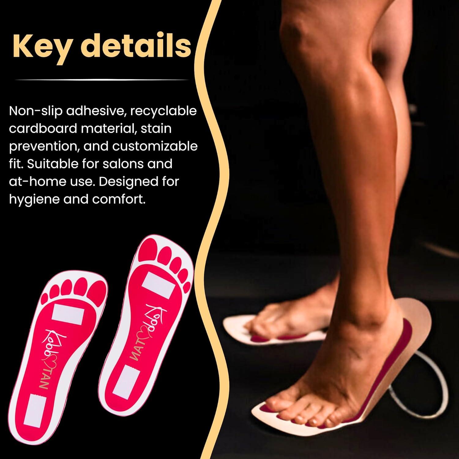 Almohadillas desechables para pies KobbTan - 25 pares antideslizantes