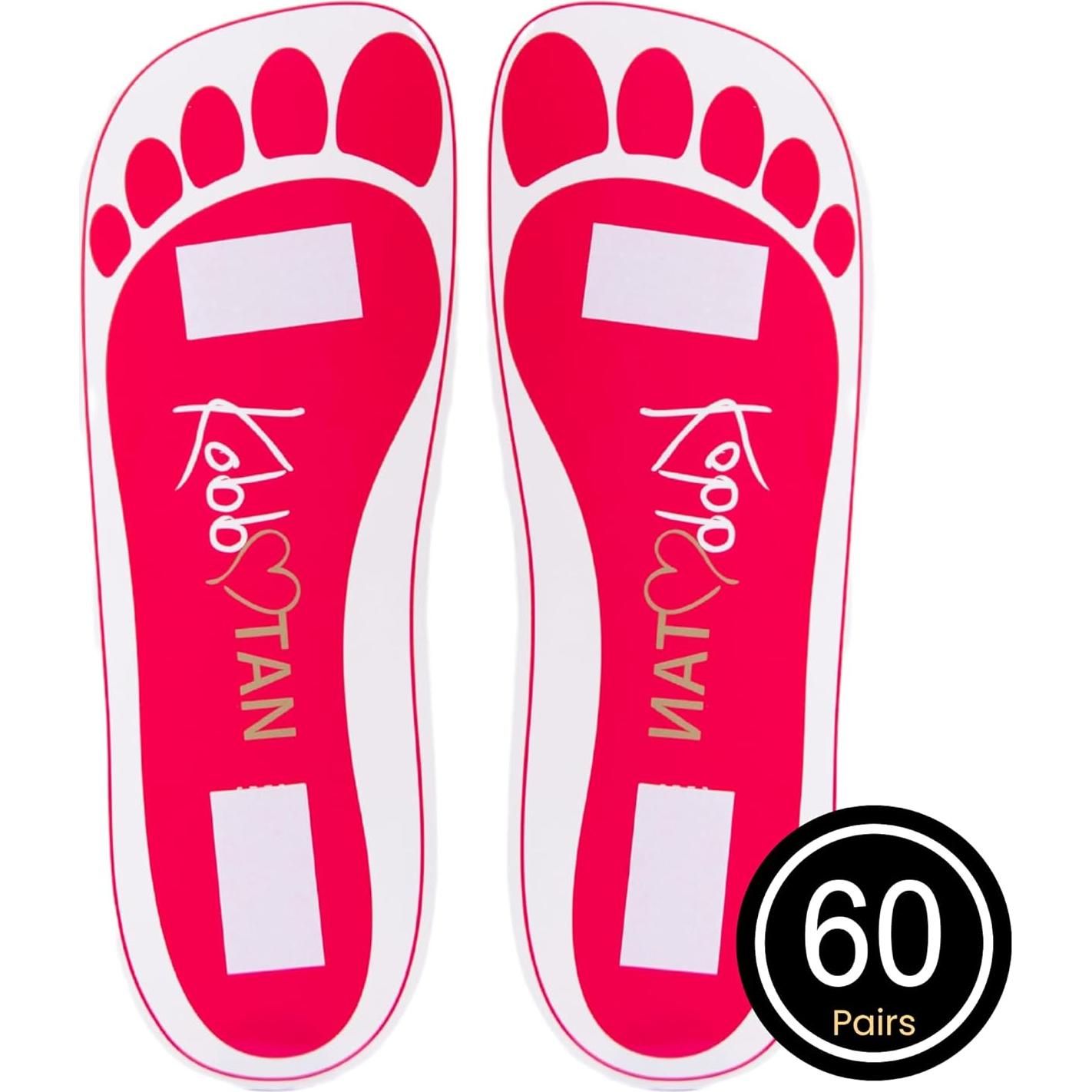 60 Pares Almohadillas Desechables para Pies KobbTan