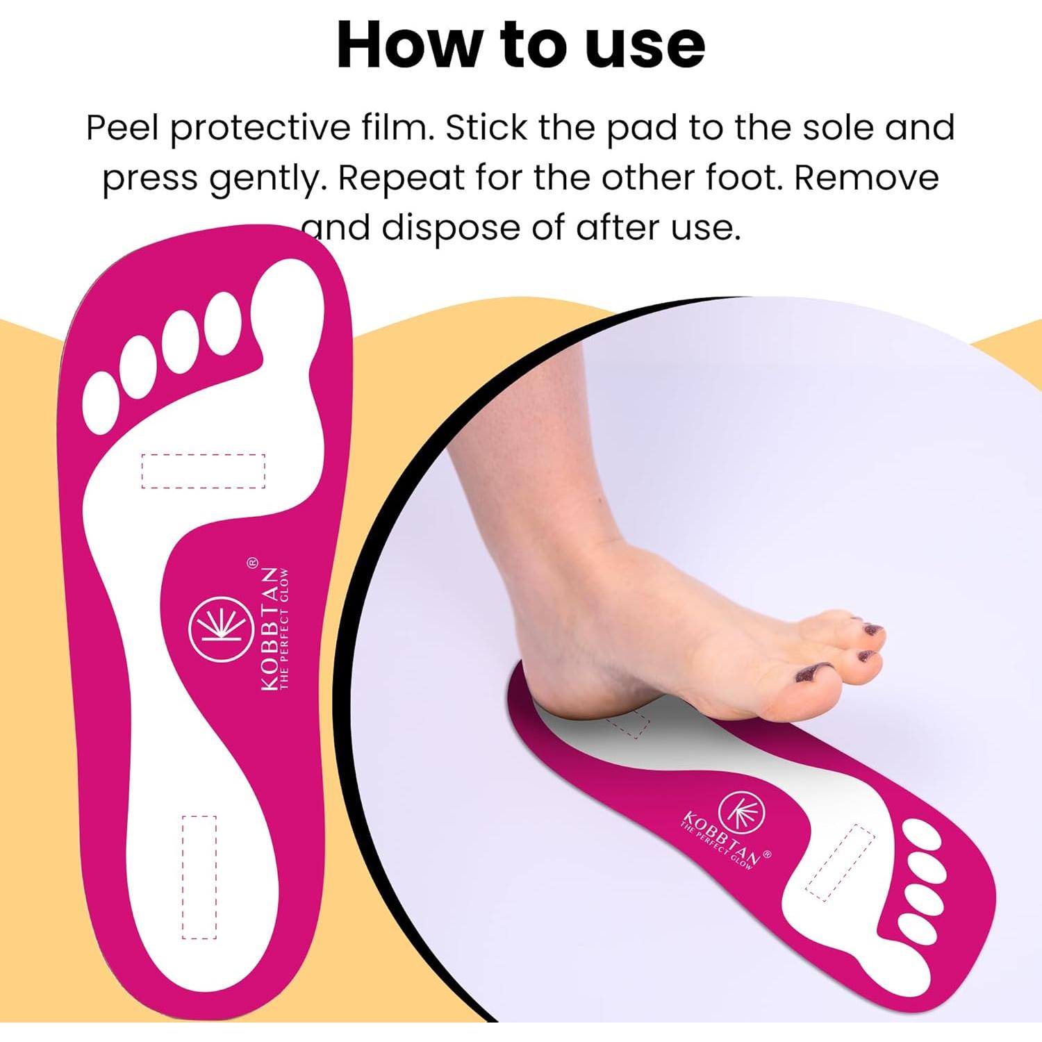 Almohadillas desechables para pies KOBBTAN 25 pares rojas