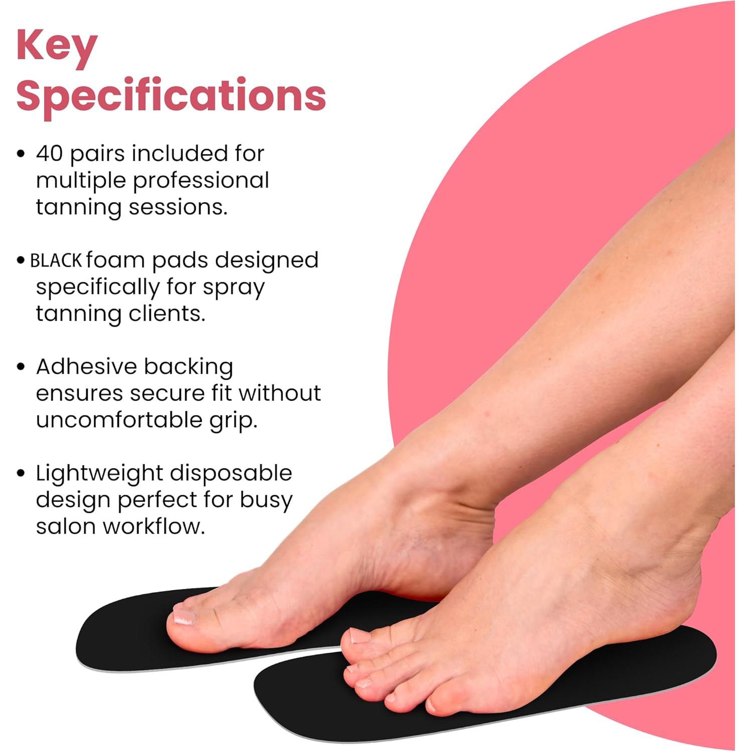 Protectores desechables para pies bronceado en spray MOLITOWN 40 pares