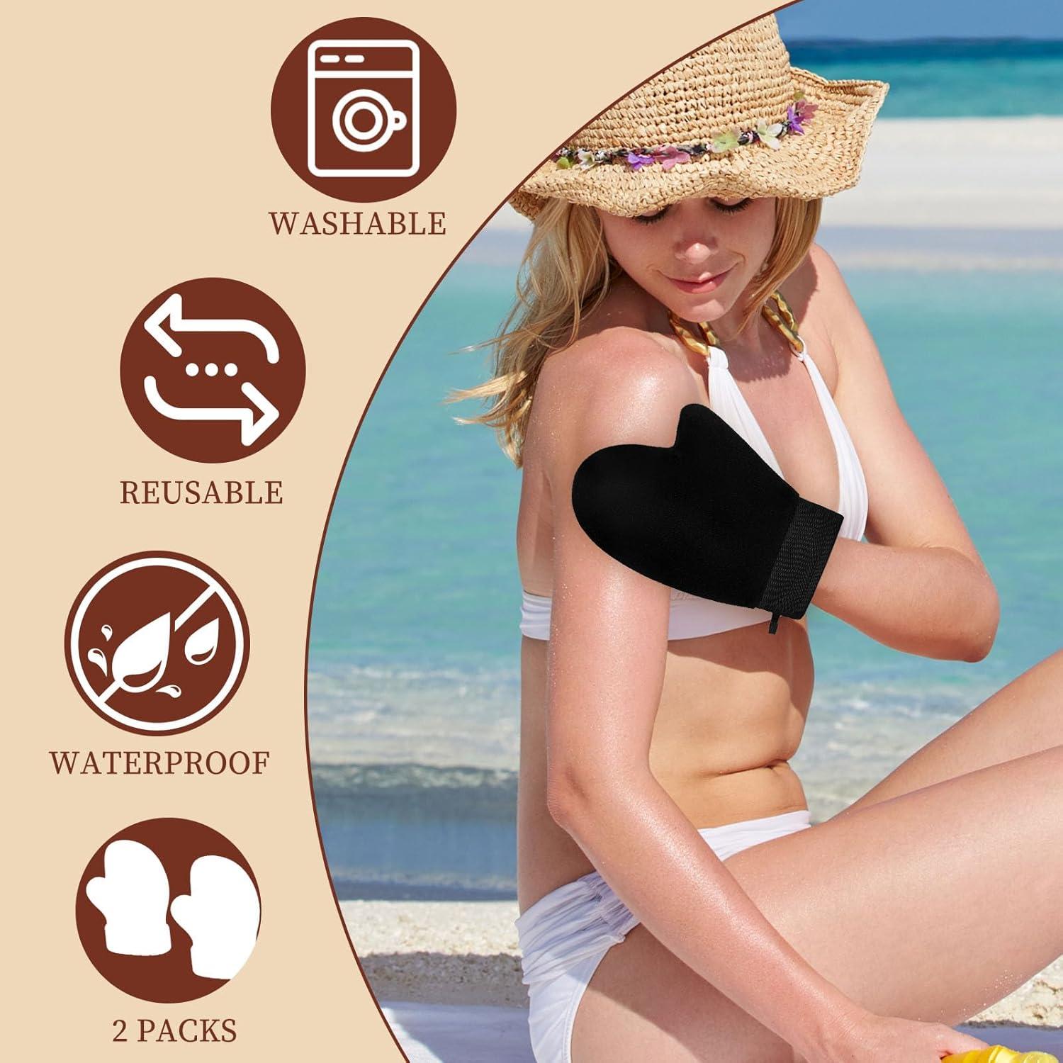 Set de 2 Mitones de Autotanning OKOSTAMM - Lavables y Reutilizables