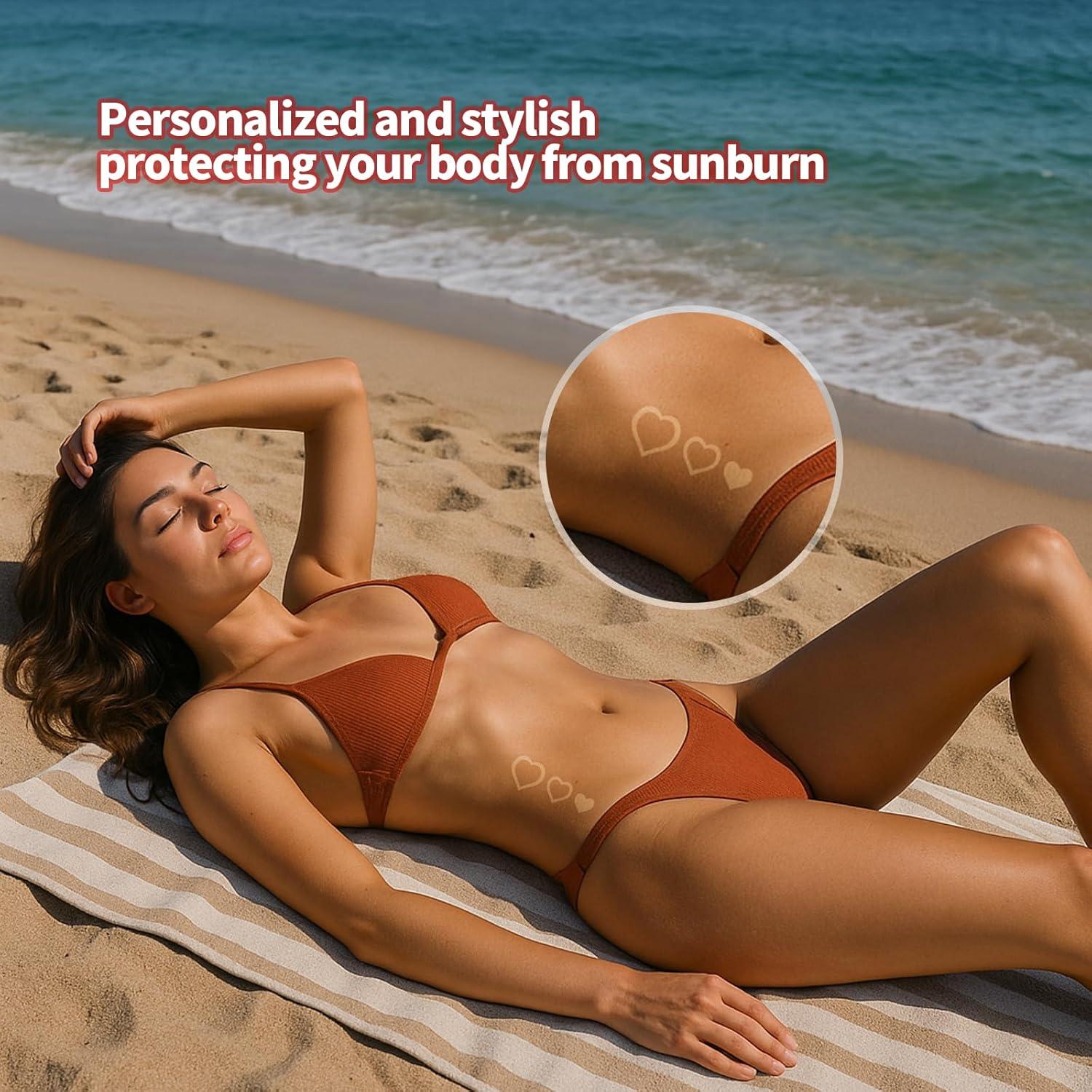 500 Calcomanías de Bronceado Labios Creztail - Autoadhesivas