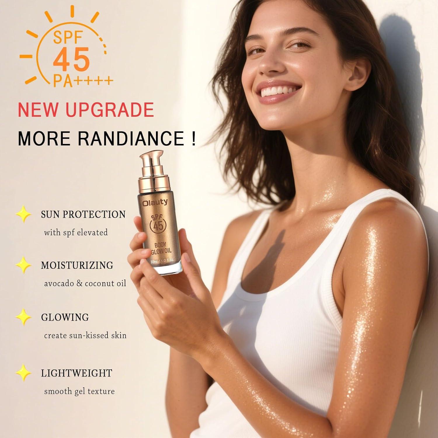 Aceite Iluminador Corporal SPF 45 Loci Brillante 99g