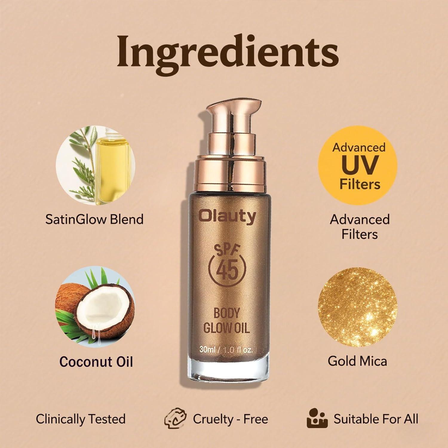 Aceite Iluminador Corporal SPF 45 Loci Brillante 99g