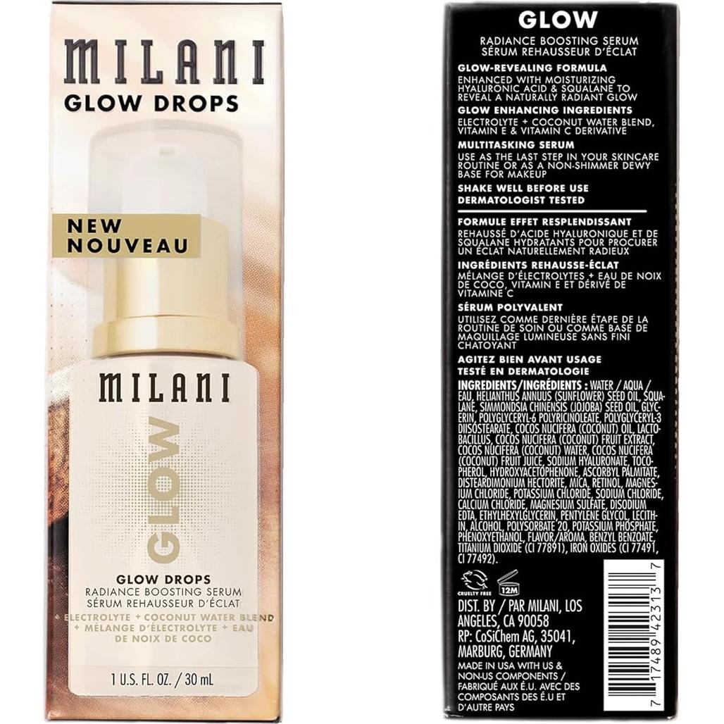 Suero Iluminador Milani Glow Drops 29.57 ml Hidratante