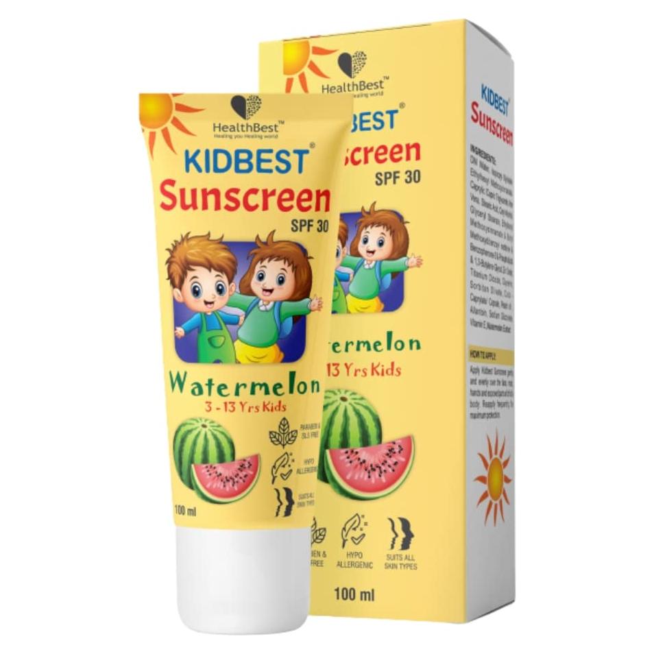 Protector Solar Niños HealthBest SPF 30 100ml Sandía