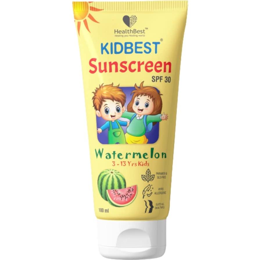 Protector Solar Niños HealthBest SPF 30 100ml Sandía