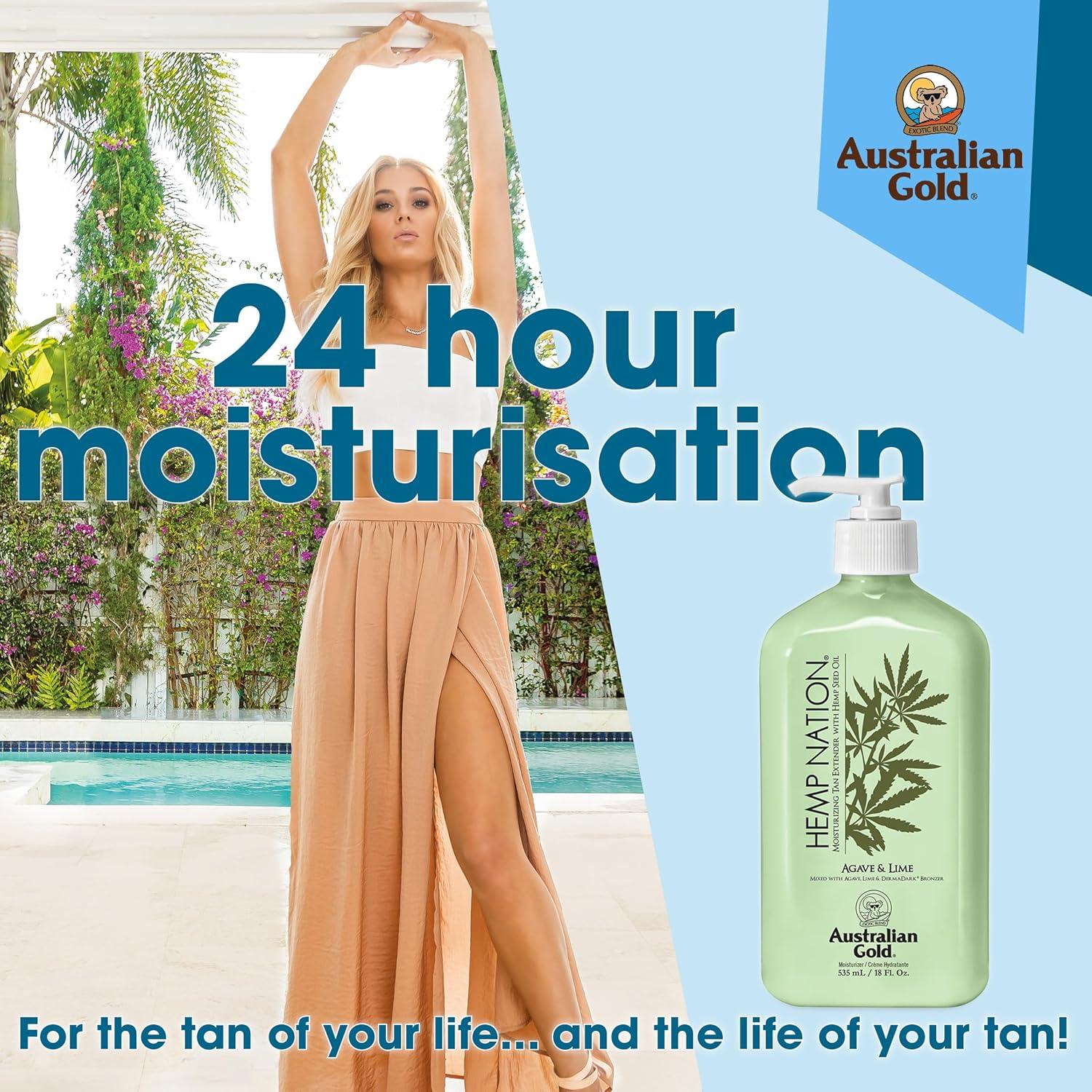 Hidratante Extensor de Bronceado Australian Gold 560g Agave y Lima