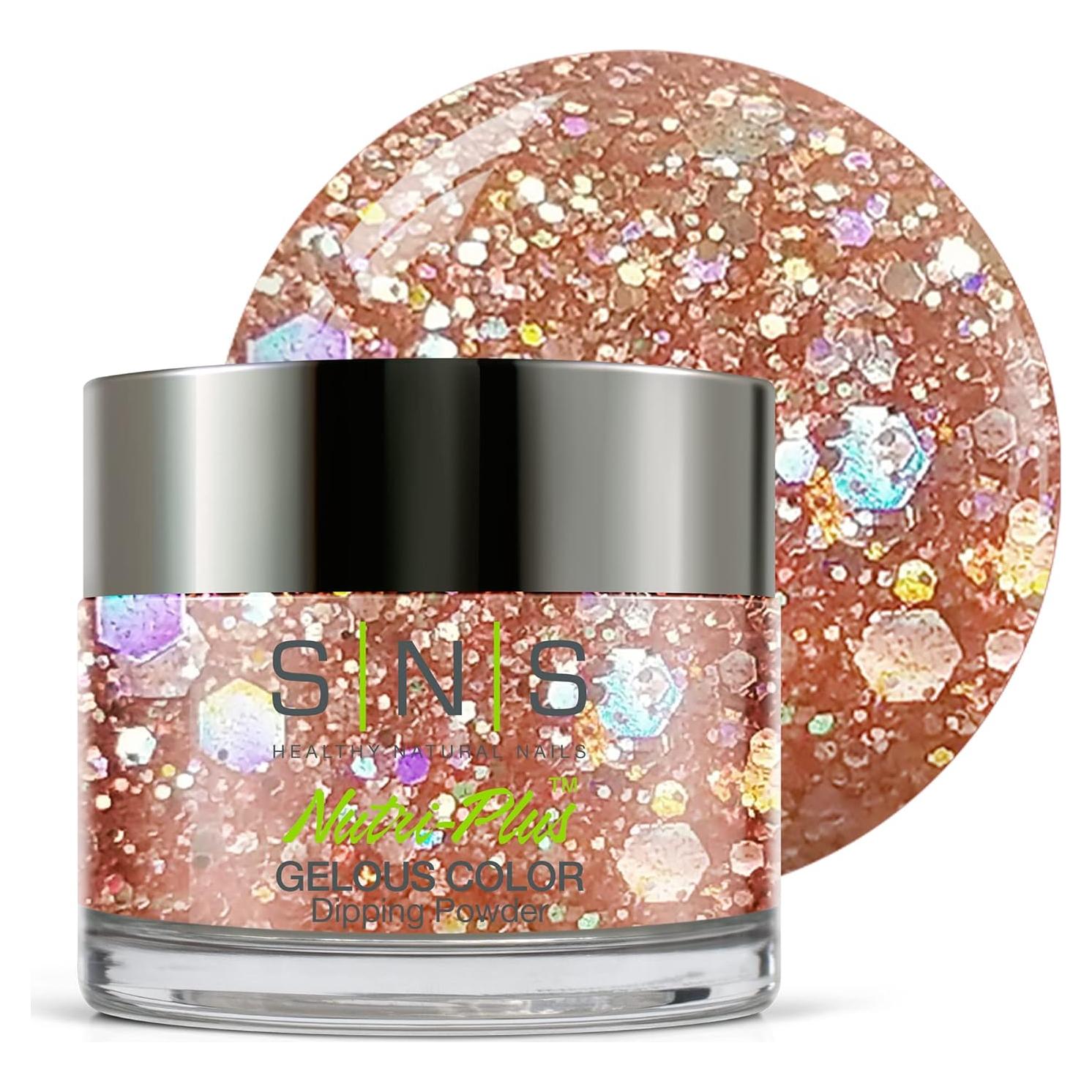 Polvo Dip para Uñas SNS Hoopoe Metálico 28 g - Larga Duración