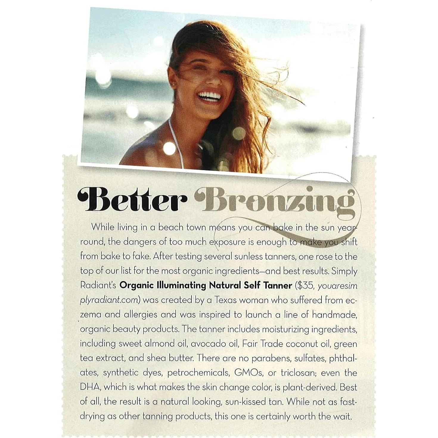 Loción bronceadora orgánica Glimmer Goddess 227g