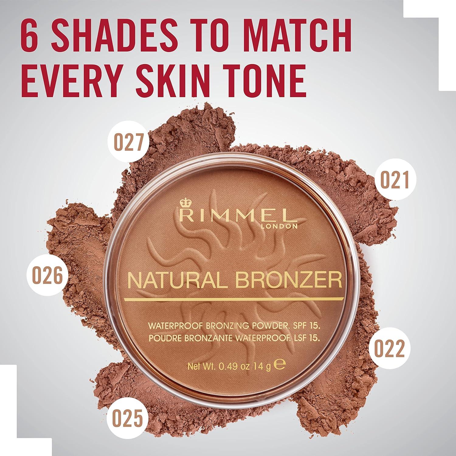 Bronceador Rimmel London Natural 027 Baile de Sol 13.88g Mate