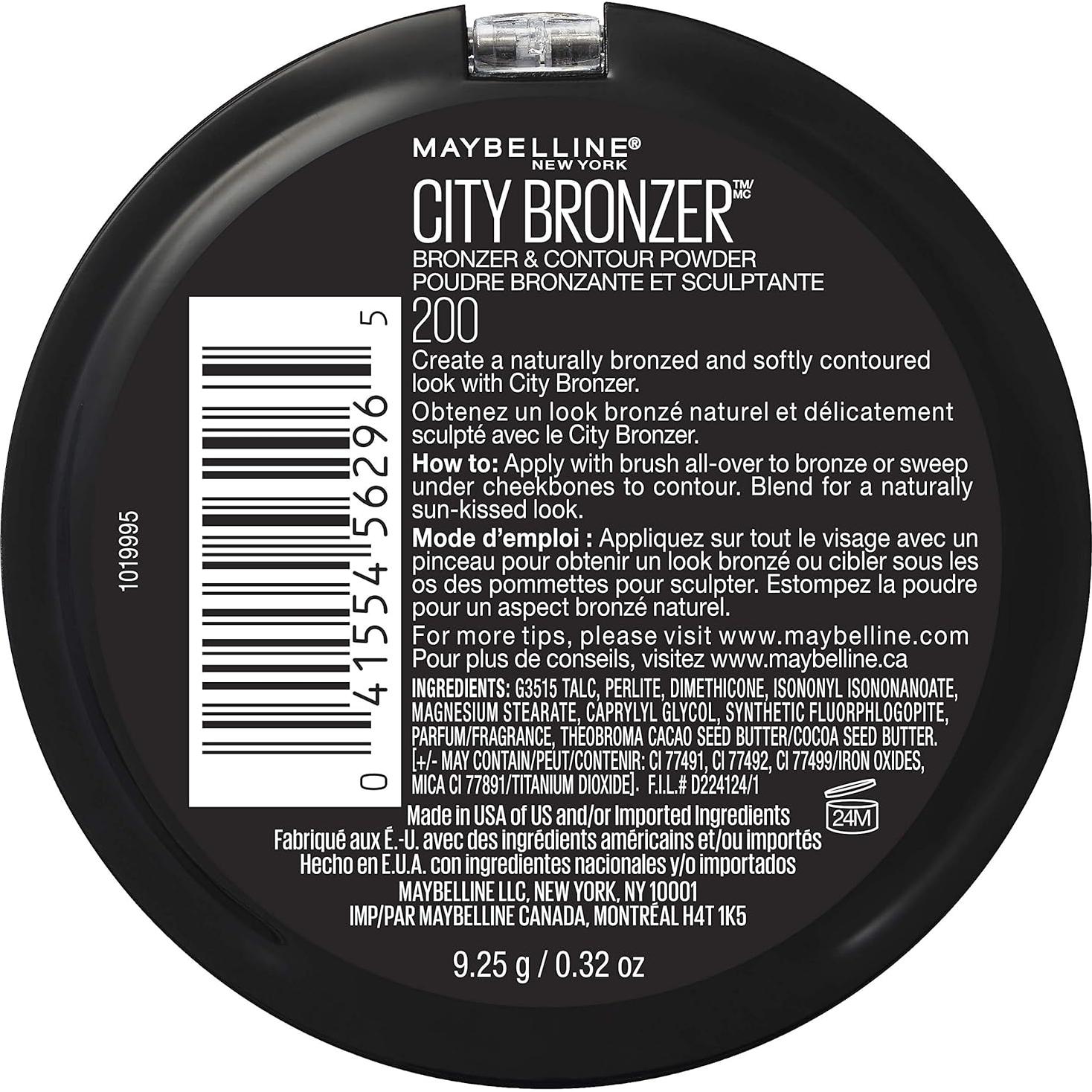 Polvo Bronceador y Contorno Maybelline 200 - 9.07 g