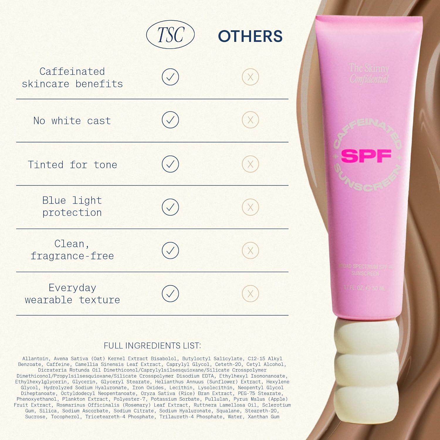 Protector Solar Tinteado The Skinny Confidential SPF 40 - 50 ml