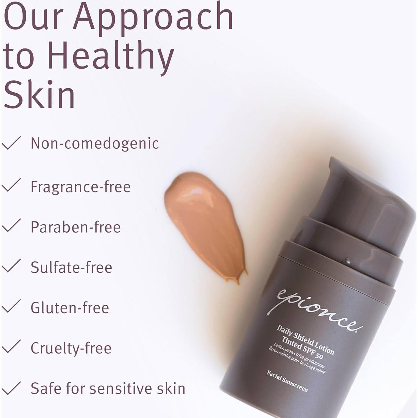 Protector Solar Facial Epionce Daily Shield SPF 50 - Resistente al Agua