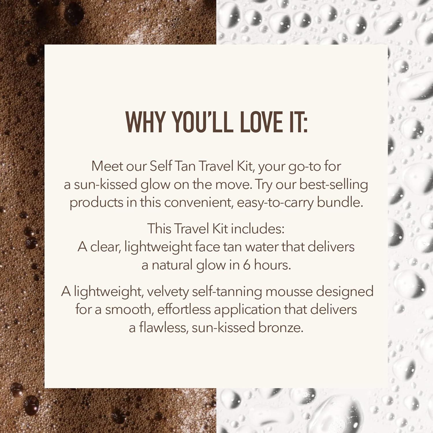 Kit de Autobronceado de Viaje Nuda | Mousse 50mL y Spray 5mL